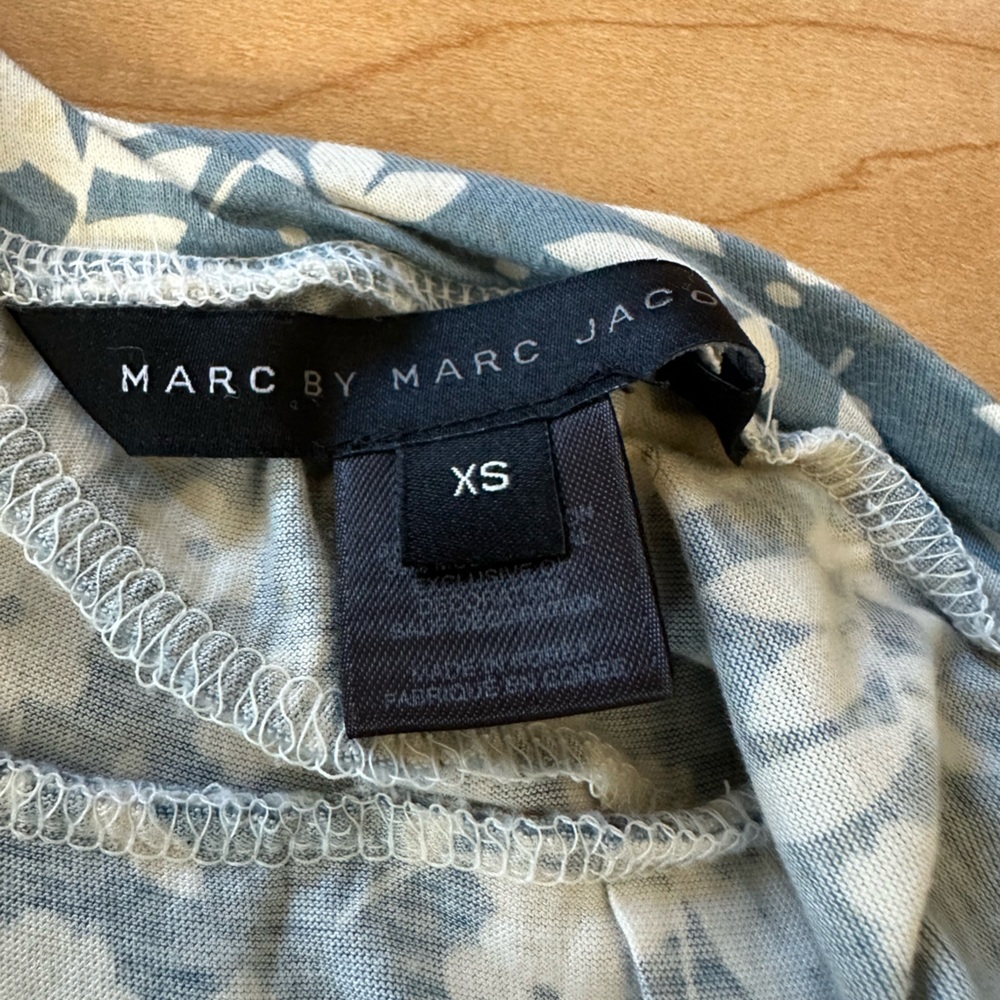 Marc Jacobs vintage blue and white floral sleeveless dress fits like small - Picture 4 of 8